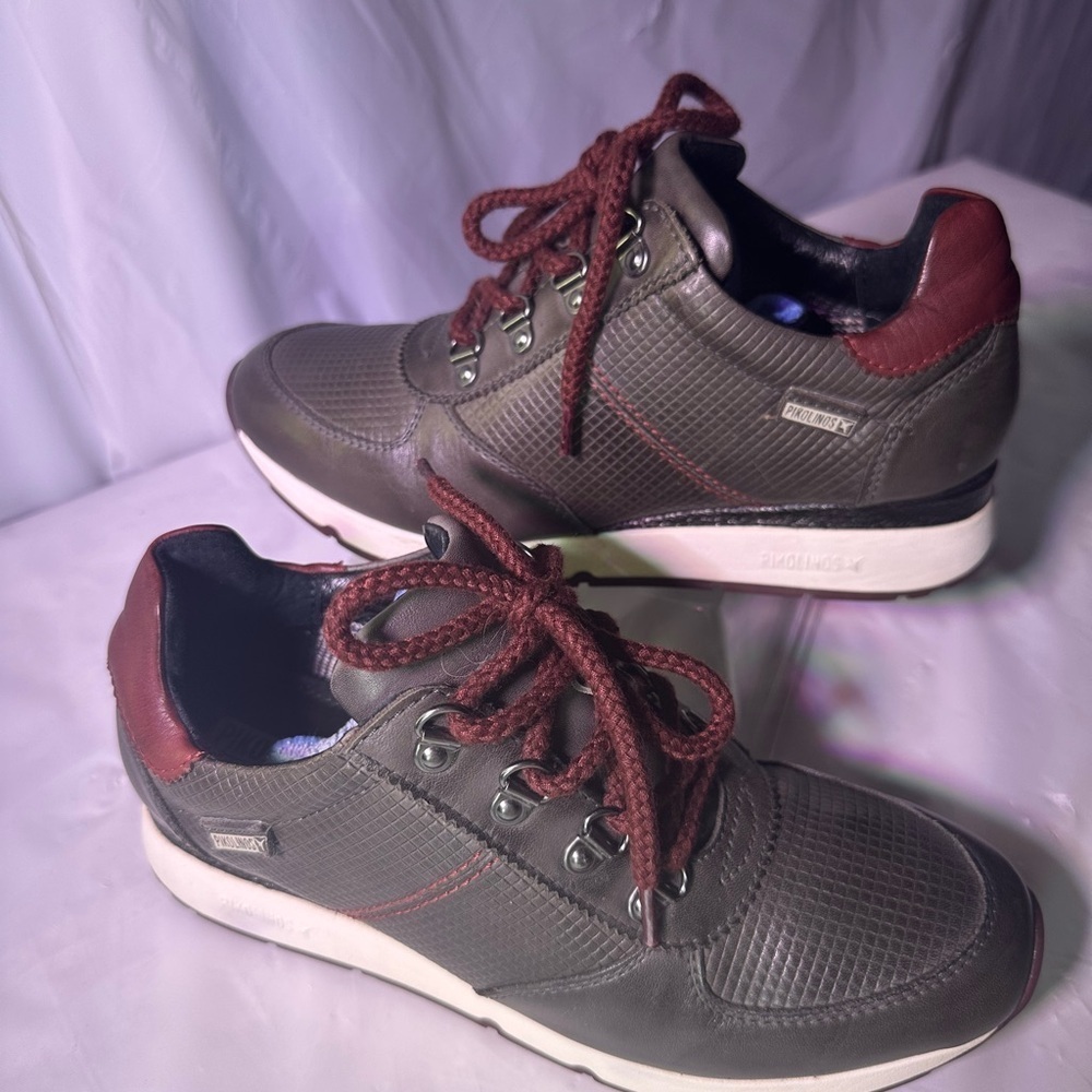 PIKOLINOS women Brown and Burgundy Sneakers - Picture 6 of 14